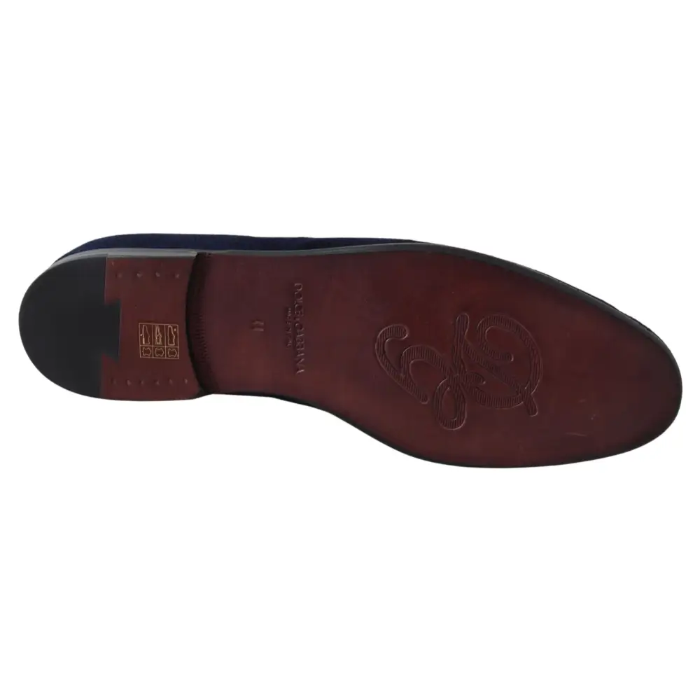Dolce & Gabbana Blau Wildleder Kaiman Loafers Hausschuhe Schuhe - EU39.5/US6.5