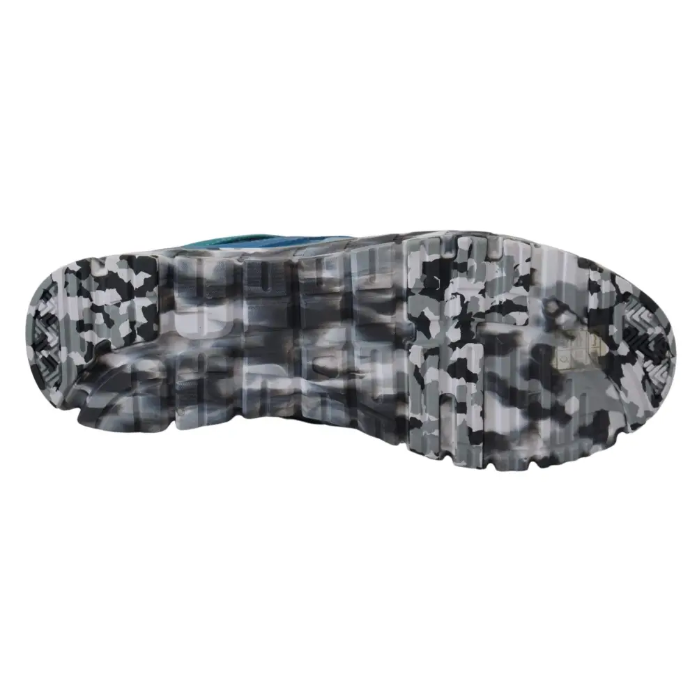 Dolce & Gabbana Blaue graue Leder Sport Low Top Turnschuhe