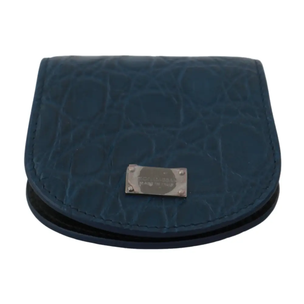 Dolce & Gabbana Blaue Ledertasche mit Kondomhalter