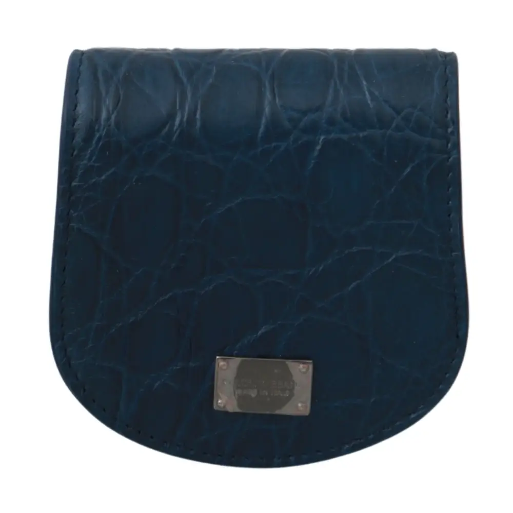 Dolce & Gabbana Blaue Ledertasche mit Kondomhalter