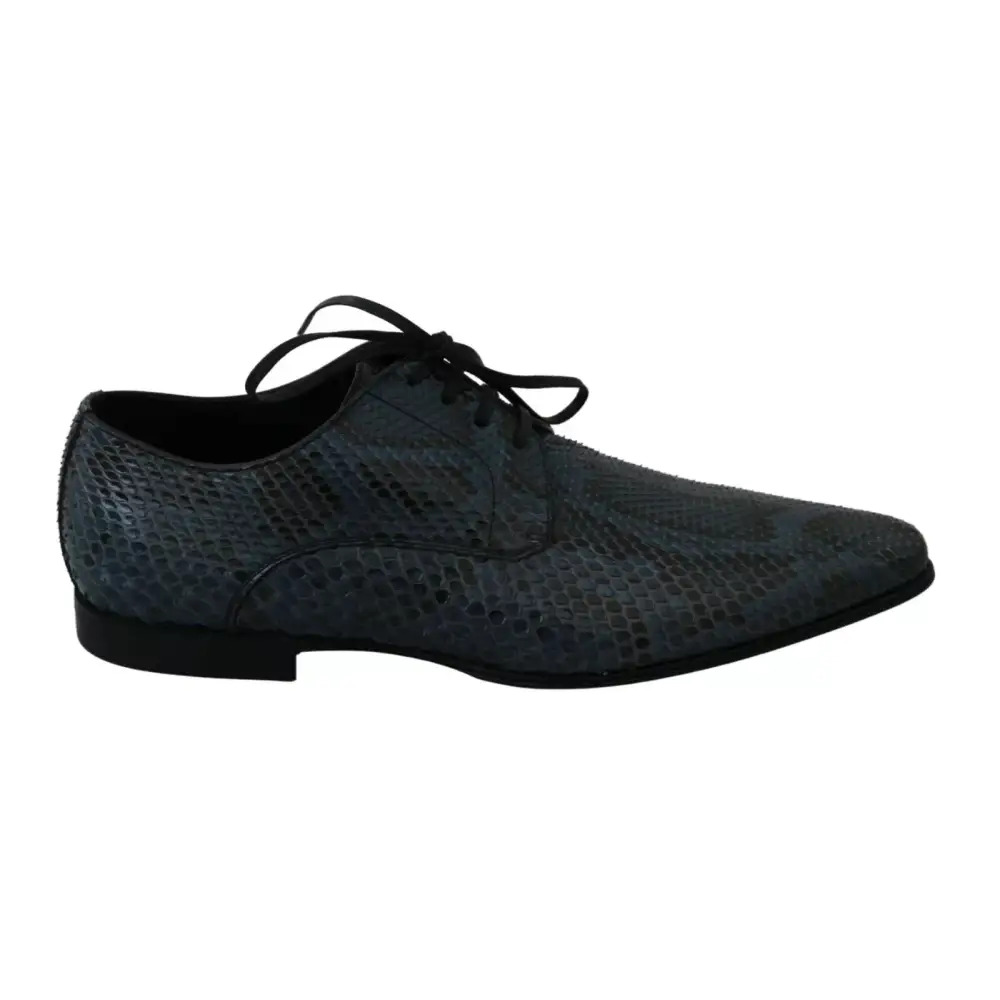Dolce & Gabbana Blaue Pythonleder-Schlangenhaut-Schuhe - EU40/US7