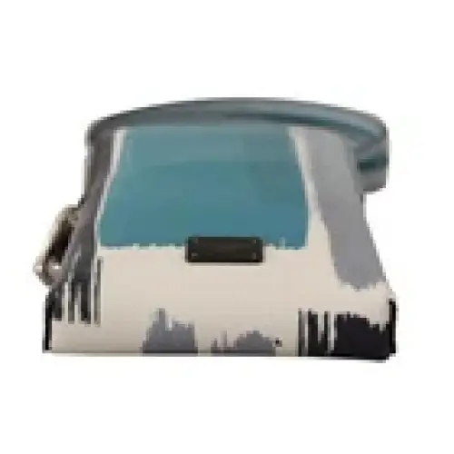 Dolce & Gabbana Blauer Leder-Crossbody-Halsriemen mit Kartenfach und Handyfach