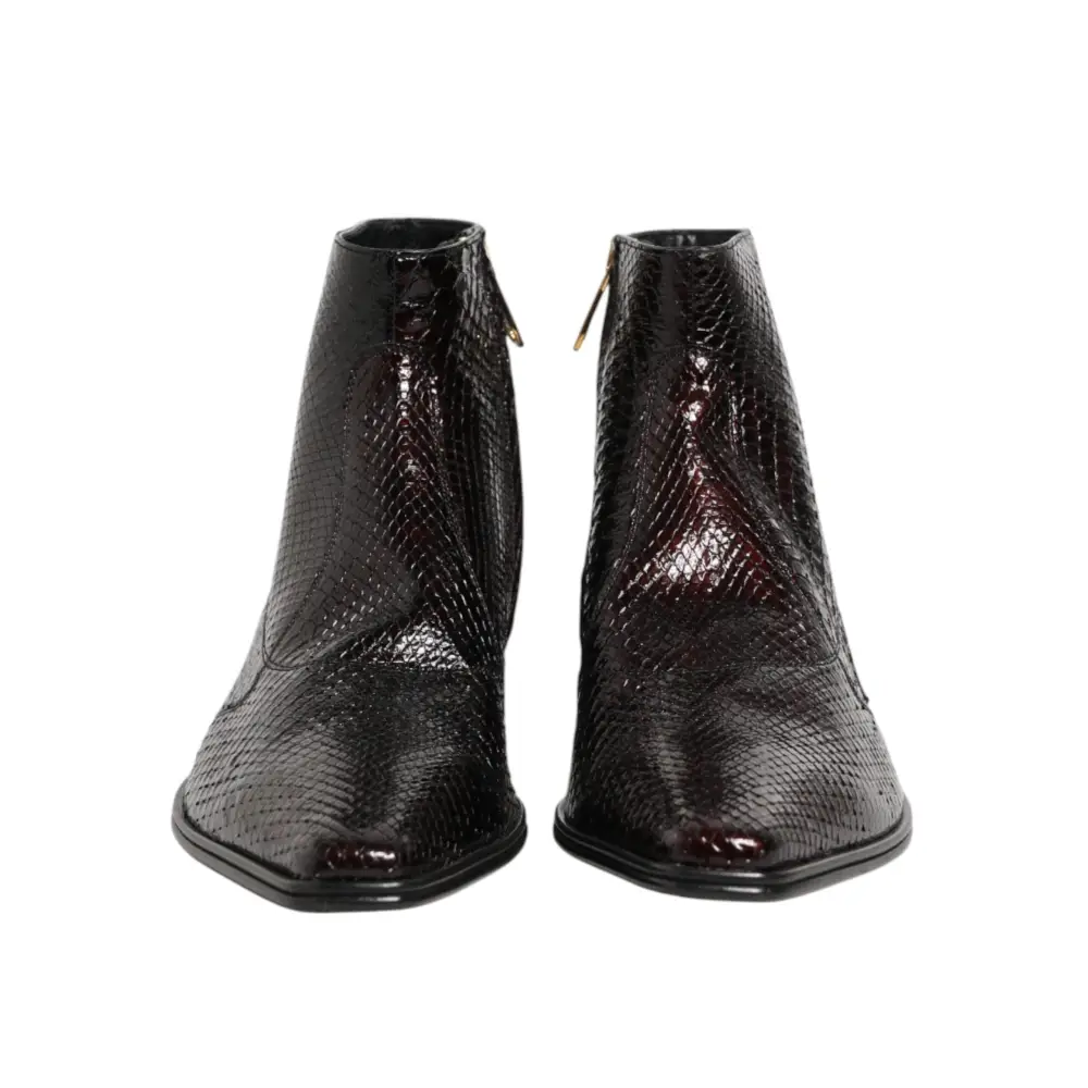 Dolce & Gabbana Bordeaux Chelsea-Stiefeletten für Herren - EU44/US11