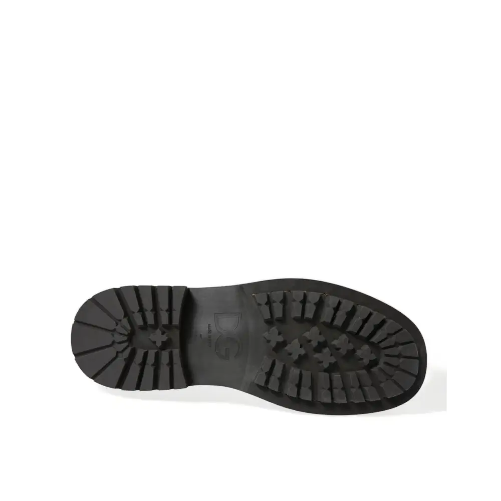 Dolce & Gabbana Braun Leder Lace Up Derby Männer Kleid Schuhe