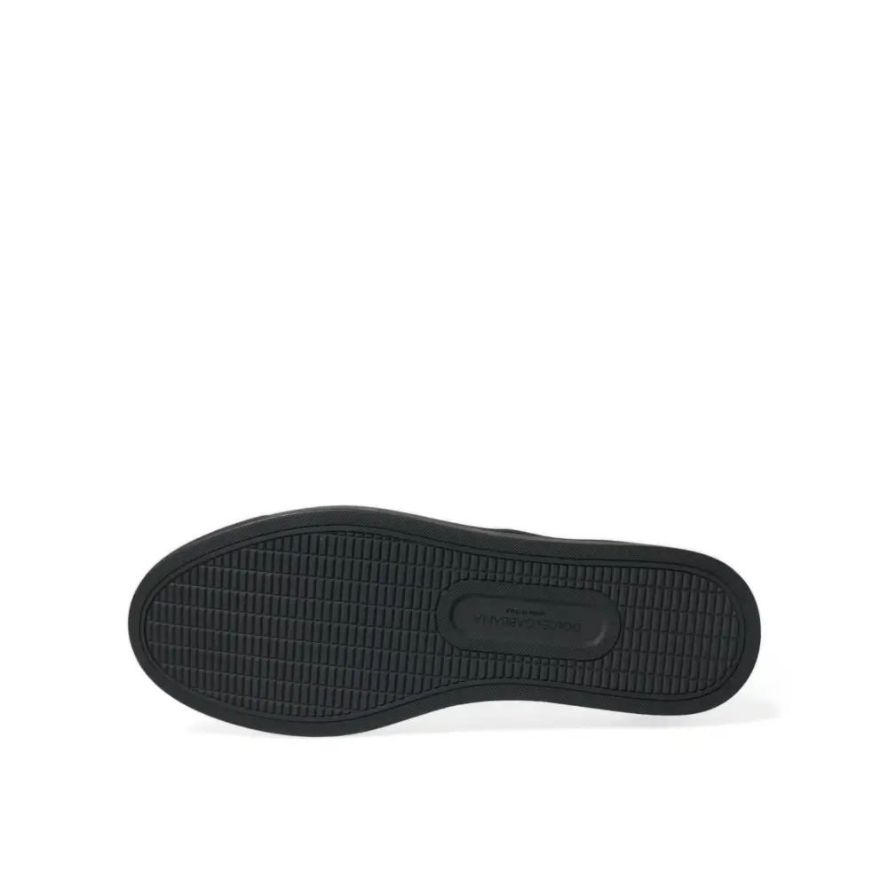 Dolce & Gabbana Braun Leopard Pony Haar Leder Turnschuhe Schuhe