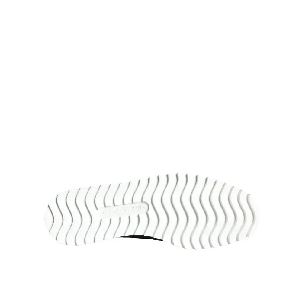 Dolce & Gabbana Braun Schwarz Leder gewebt Männer Loafers Schuhe