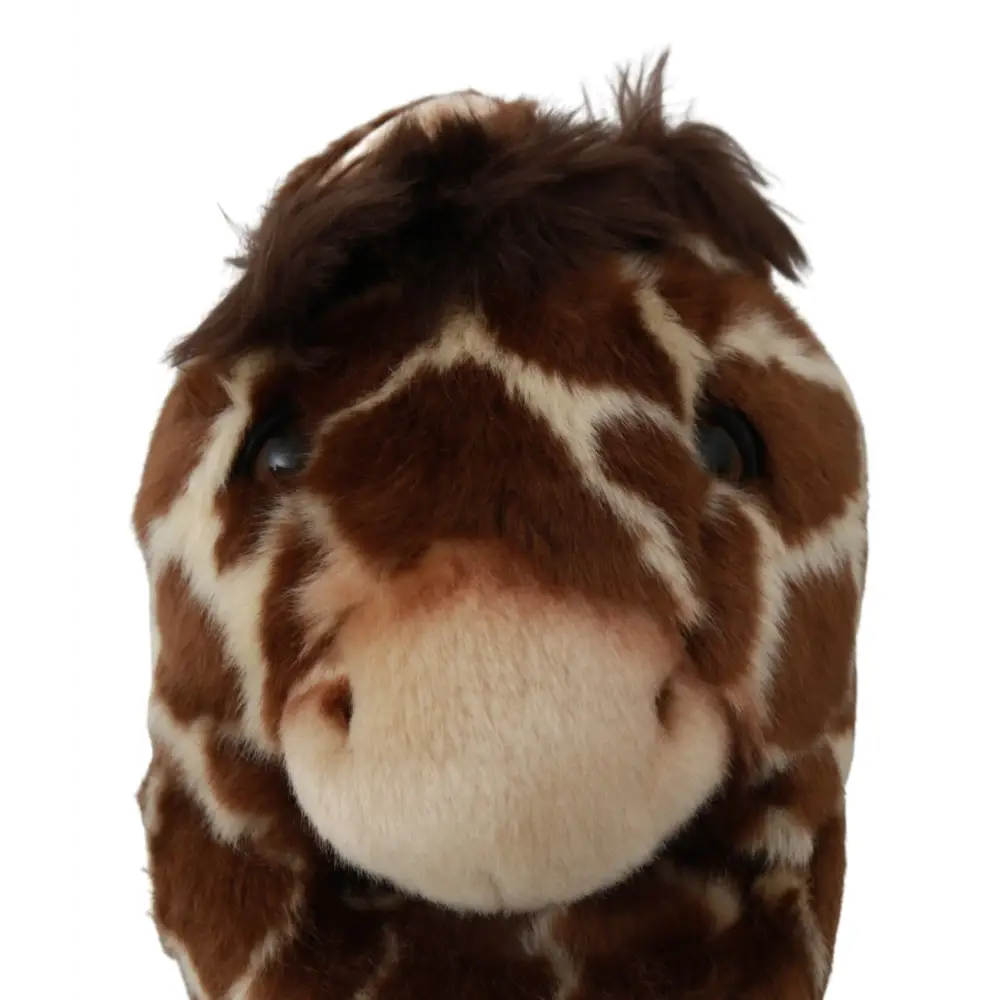 Dolce & Gabbana Braune Giraffe Hausschuhe Flache Sandalen Schuhe - EU35/US4.5