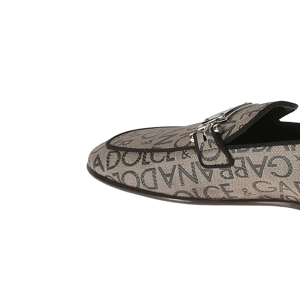 Dolce & Gabbana Braune Kalbsleder-Slipper - EU42.5/US9.5