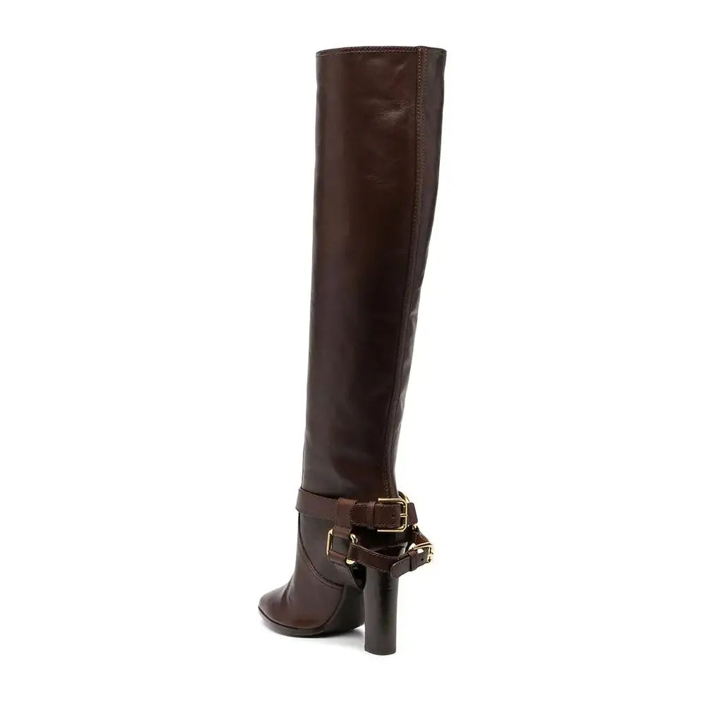 Dolce & Gabbana Braune Kalbsleder-Stiefel - EU36/US6