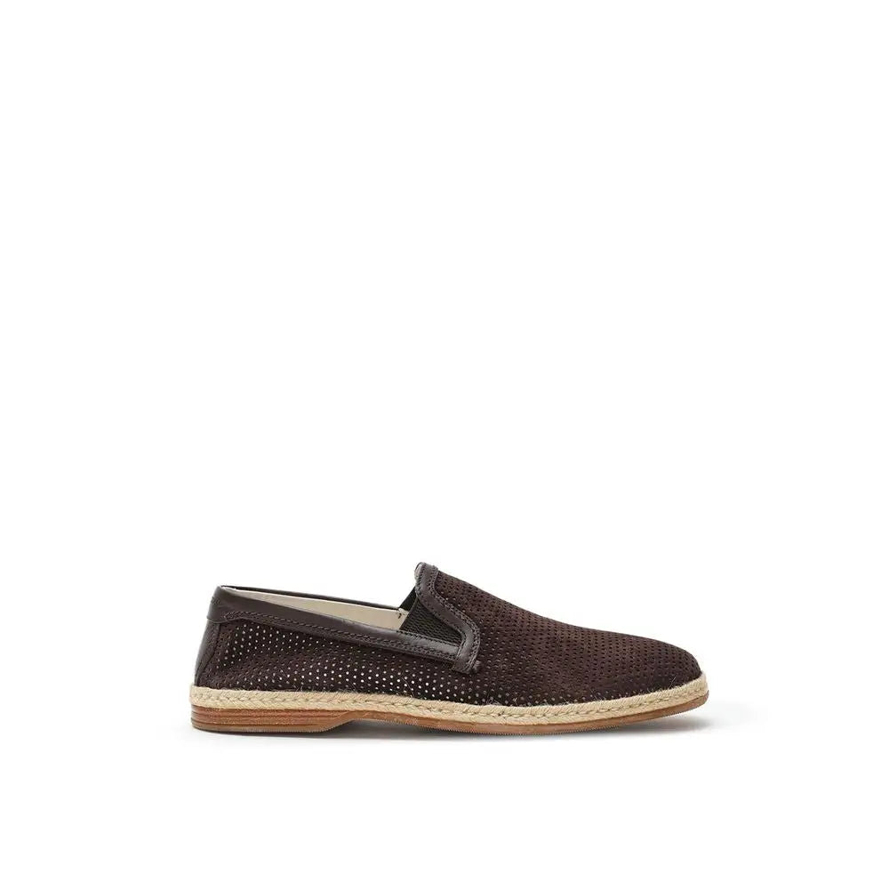 Dolce & Gabbana Braune Wildleder-Espadrilles - EU42/US9