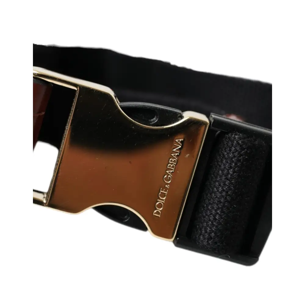 Dolce & Gabbana Brown Alligator Leder Airpods Fall Münze Geldbeutel Brieftasche