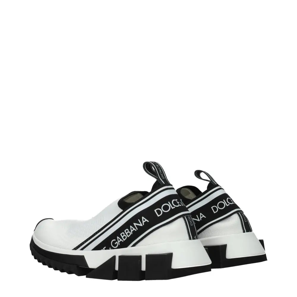 Dolce & Gabbana Chunky Sneakers aus weißem Stoff
