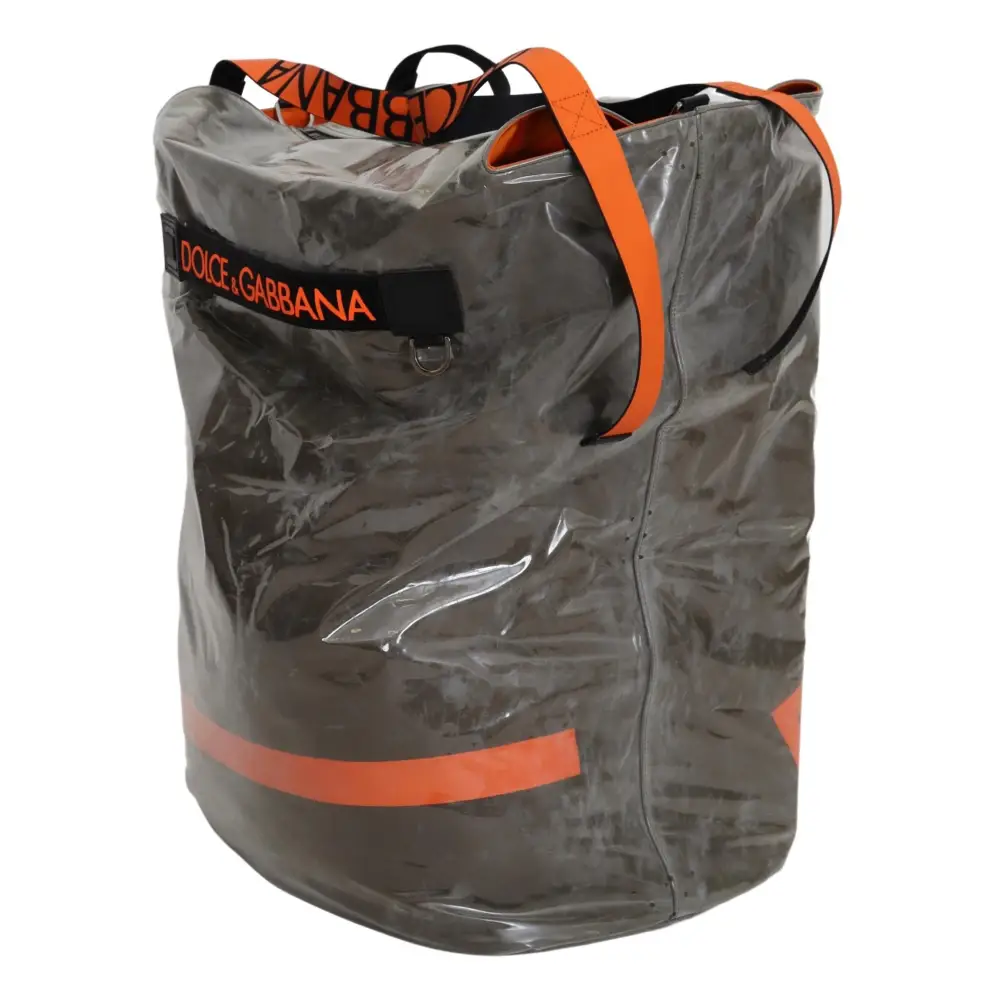 Dolce & Gabbana Cotton Men Large Fabric Green Shopping Tote Bag