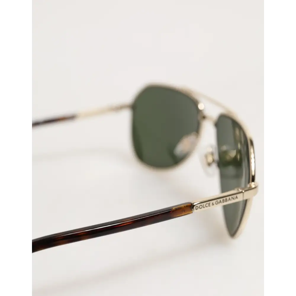 Dolce & Gabbana DG2125 Silberne Aviator-Sonnenbrille