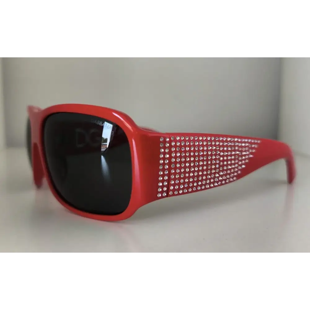 Dolce & Gabbana DG4027 Red Crystal Black Lens Shades Sonnenbrille