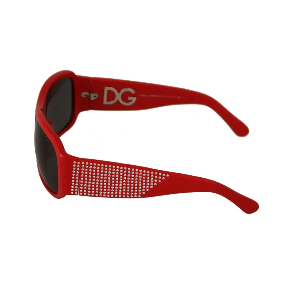 Dolce & Gabbana DG4027 Red Crystal Black Lens Shades Sonnenbrille
