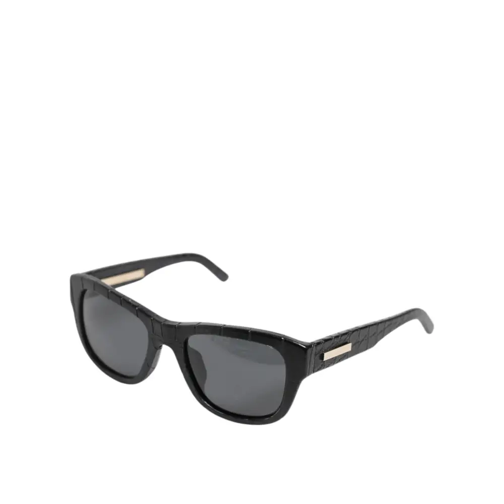 Dolce & Gabbana DG4177 Sonnenbrille mit Lederrahmen und getönten Gläsern