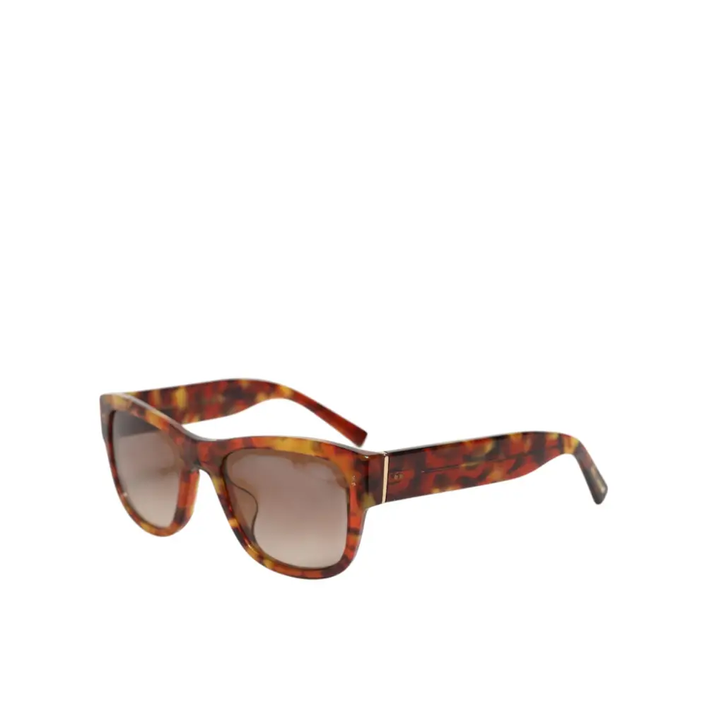 Dolce & Gabbana DG4338F Havana-Braun Vollrand-Sonnenbrille mit runden Gläsern
