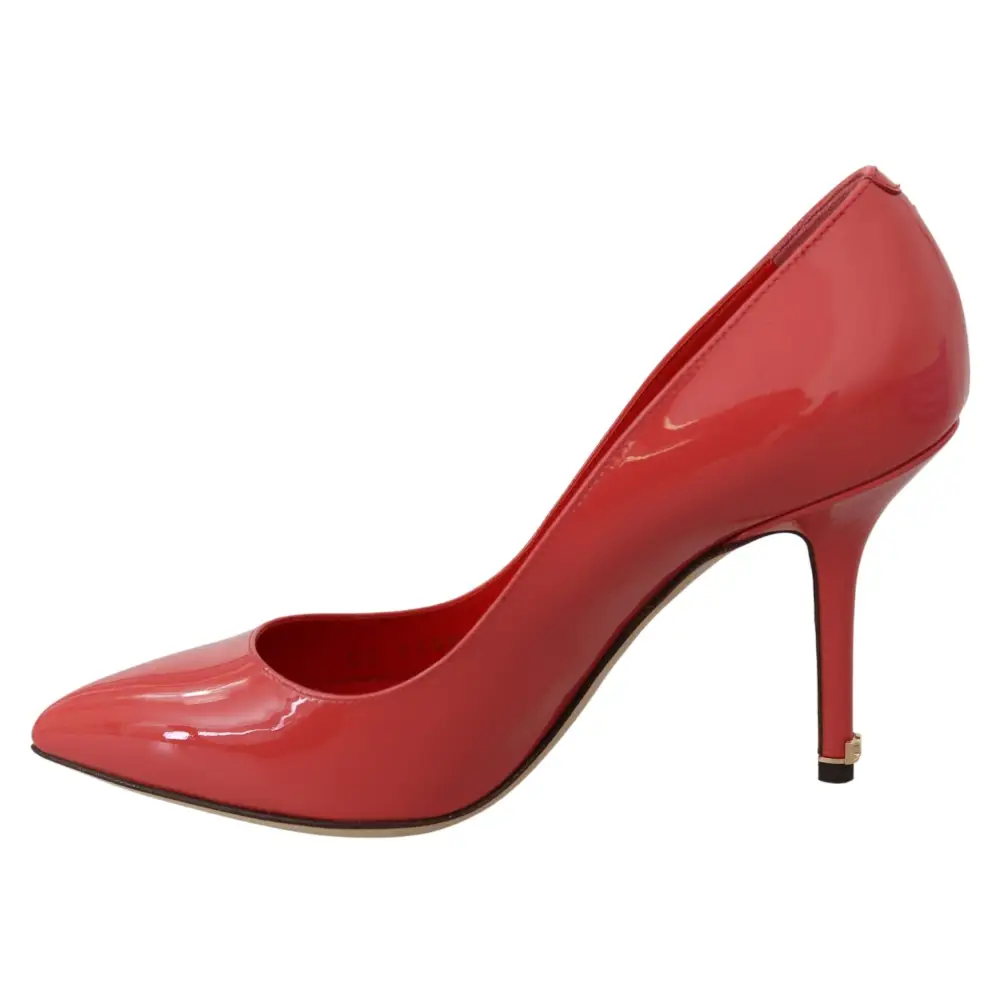 Dolce & Gabbana Dunkelrosa Lackleder Heels Pumps - EU35/US4.5