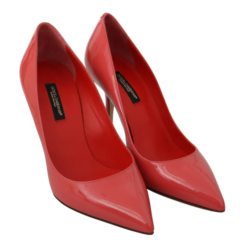 Dolce & Gabbana Dunkelrosa Lackleder Heels Pumps - EU35/US4.5
