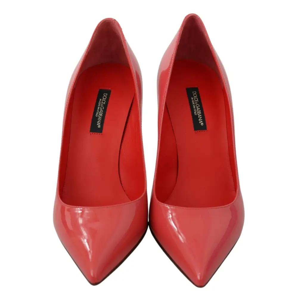 Dolce & Gabbana Dunkelrosa Lackleder Heels Pumps - EU35/US4.5