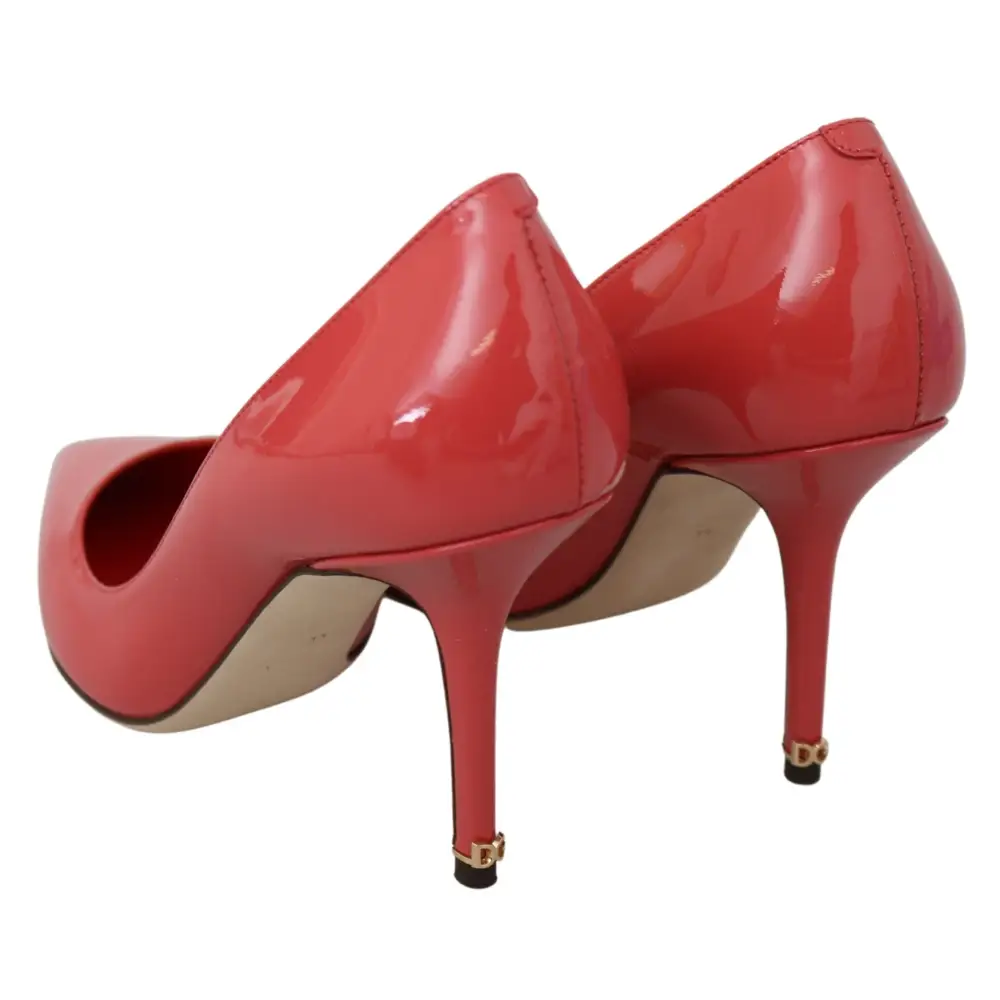 Dolce & Gabbana Dunkelrosa Lackleder Heels Pumps - EU35/US4.5