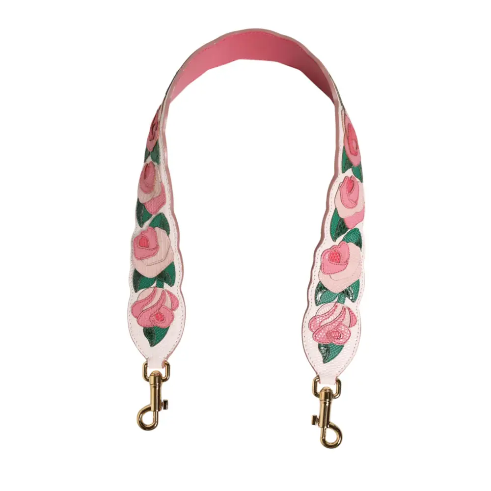 Dolce & Gabbana Florale Kalbsleder-Schultergurt für Taschen