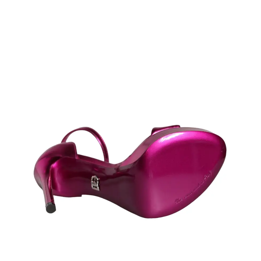 Dolce & Gabbana Fuchsia KEIRA Heels Riemchensandalen Schuhe - EU37/US6.5