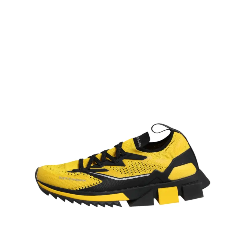 Dolce & Gabbana Gelb SORRENTO Sport Stretch Turnschuhe Schuhe - EU40.5/US7.5