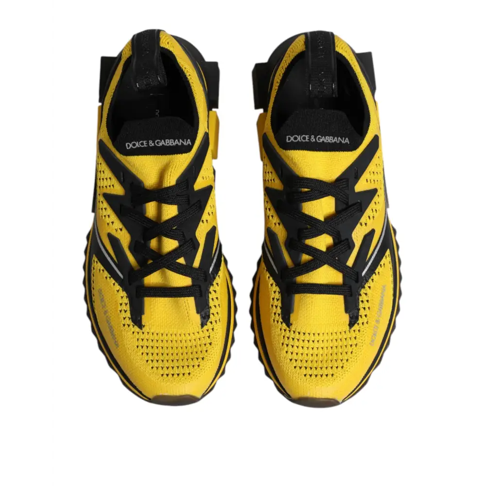 Dolce & Gabbana Gelb SORRENTO Sport Stretch Turnschuhe Schuhe - EU40.5/US7.5