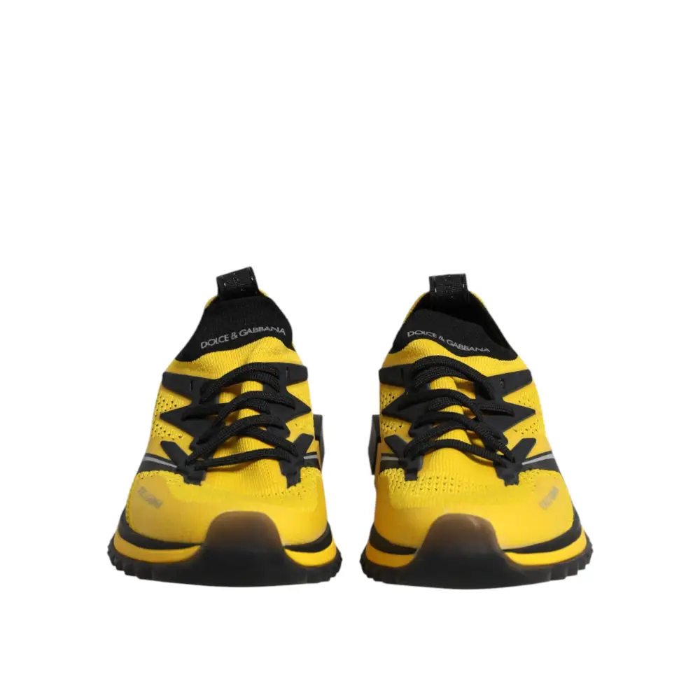 Dolce & Gabbana Gelb SORRENTO Sport Stretch Turnschuhe Schuhe - EU40.5/US7.5