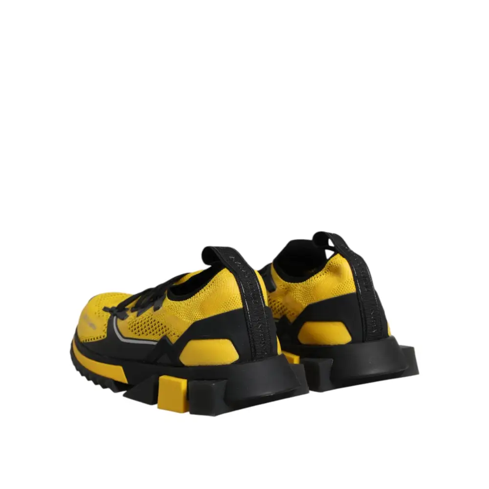 Dolce & Gabbana Gelb SORRENTO Sport Stretch Turnschuhe Schuhe - EU40.5/US7.5
