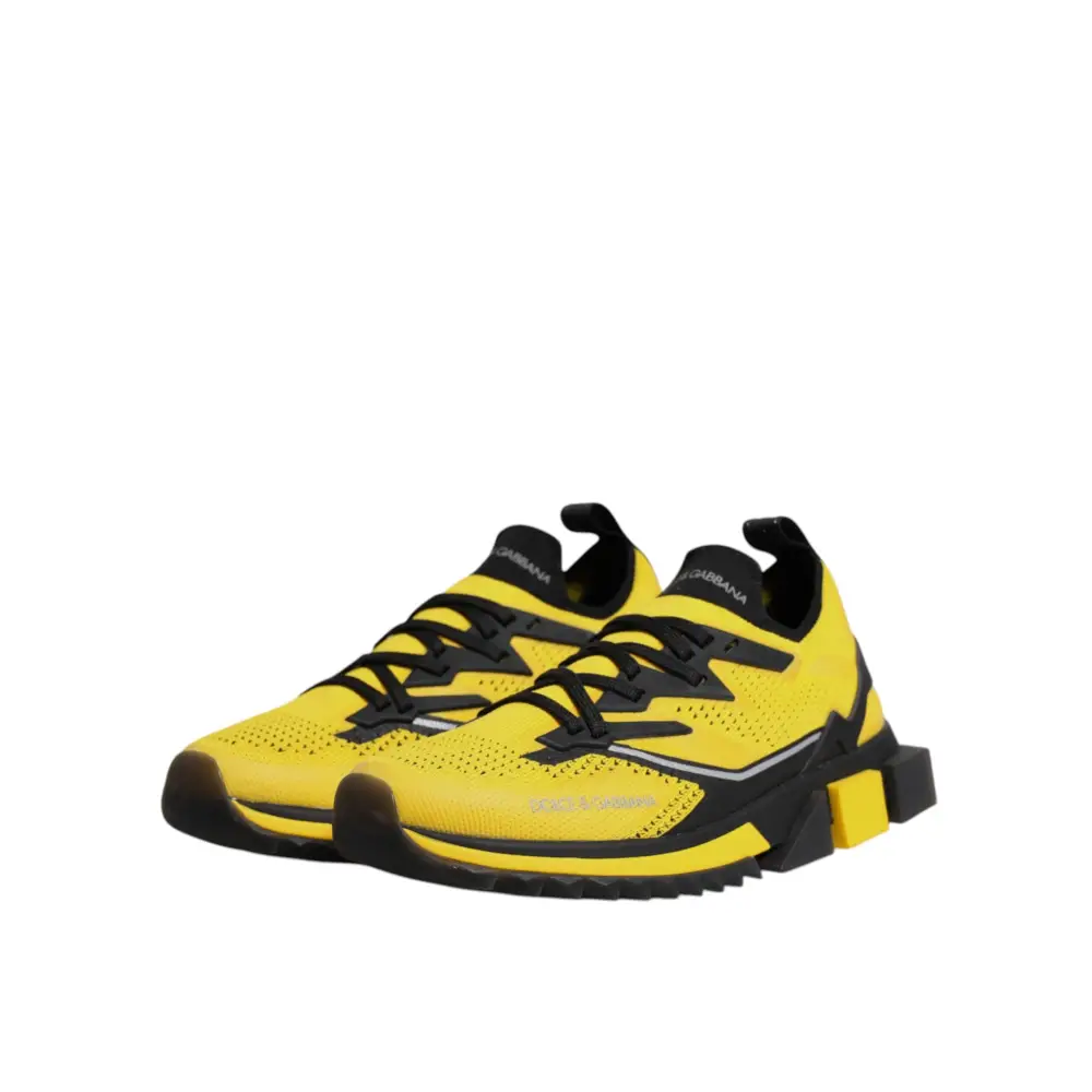 Dolce & Gabbana Gelb SORRENTO Sport Stretch Turnschuhe Schuhe - EU39/US6