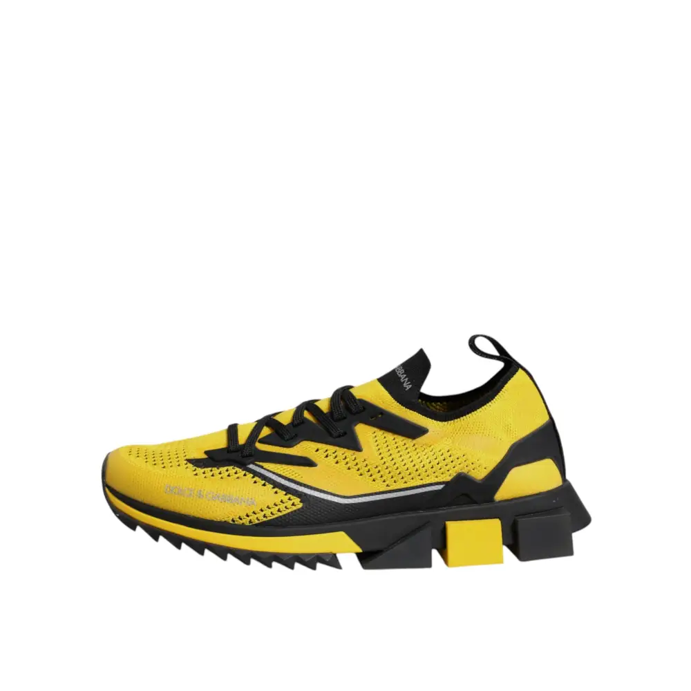 Dolce & Gabbana Gelb SORRENTO Sport Stretch Turnschuhe Schuhe - EU39/US6