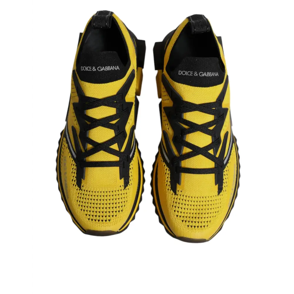 Dolce & Gabbana Gelb SORRENTO Sport Stretch Turnschuhe Schuhe - EU39/US6