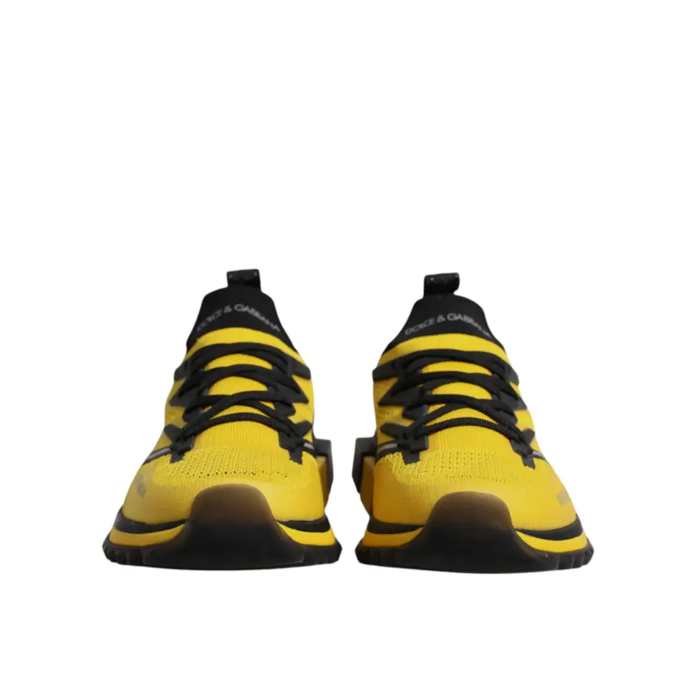 Dolce & Gabbana Gelb SORRENTO Sport Stretch Turnschuhe Schuhe - EU39/US6