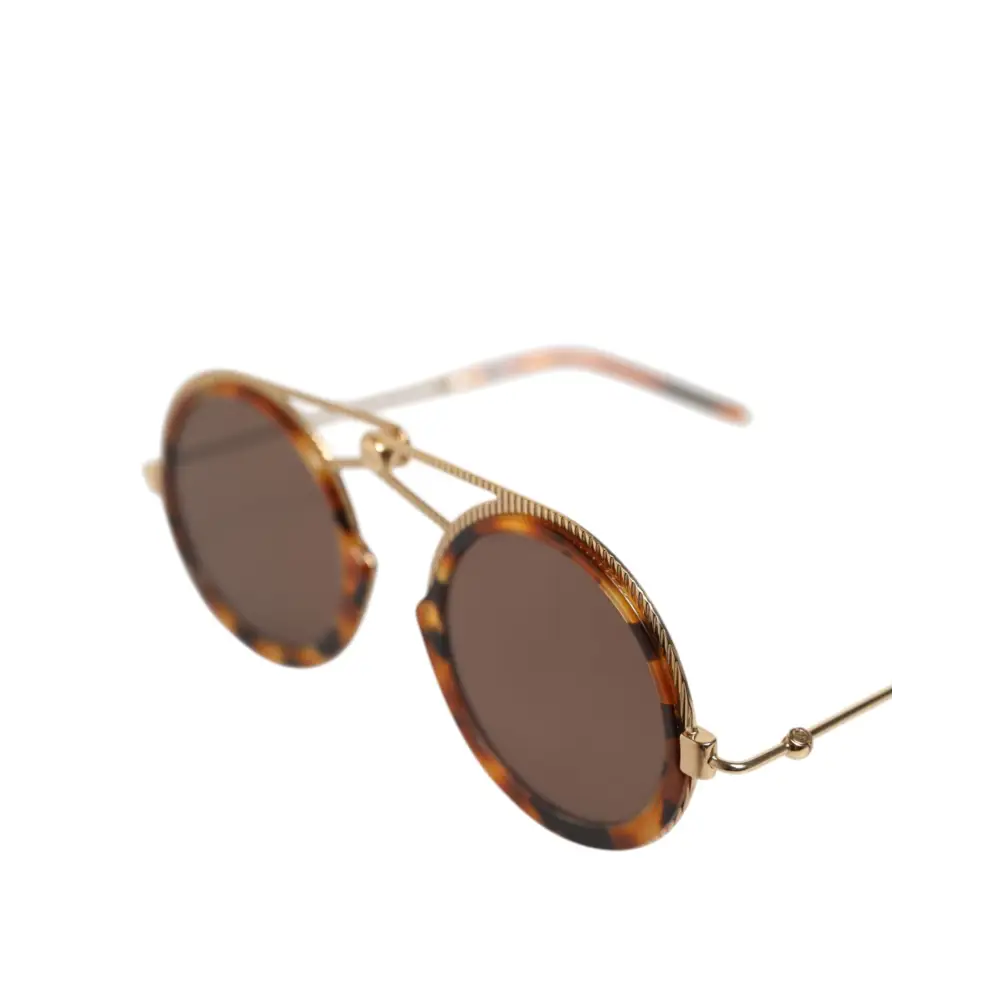 Dolce & Gabbana Gold Havana Rahmen DG Fatto A Mano Sonnenbrille