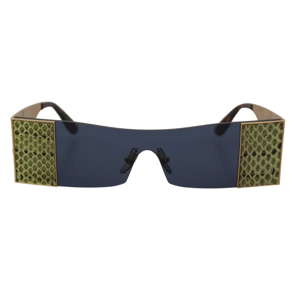 Dolce & Gabbana Gold Metall Rechteckige Sonnenbrille DG2263 Sonnenbrille