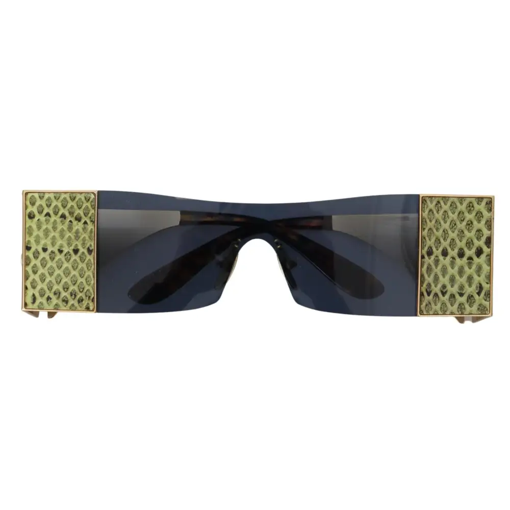 Dolce & Gabbana Gold Metall Rechteckige Sonnenbrille DG2263 Sonnenbrille