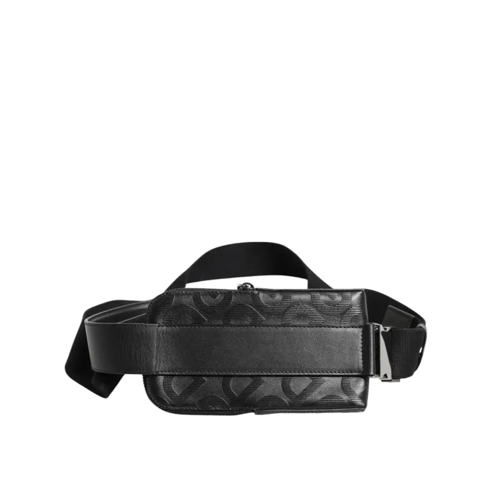 Dolce & Gabbana Grau DG Logo Mania Geldbörse Telefon Gürtel Taille Männer Borse Tasche