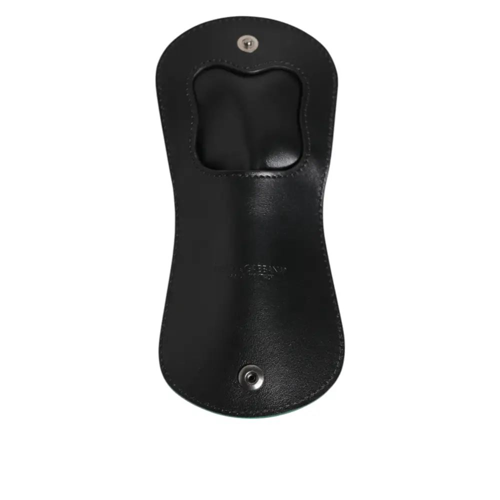 Dolce & Gabbana Grüne exotische Haut Münze Kondom Fall Halter Tasche Brieftasche