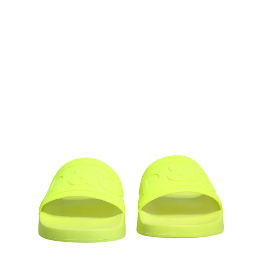 Dolce & Gabbana Grüne Gummisandalen für den Strand - EU44/US11