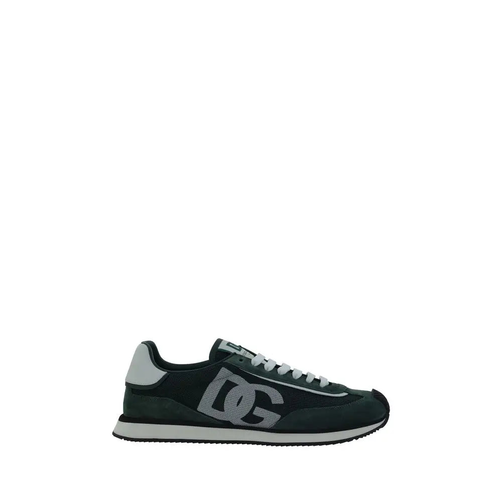 Dolce & Gabbana Grüne Kalbshaut Bos Taurus Sportschuhe - EU39/US6