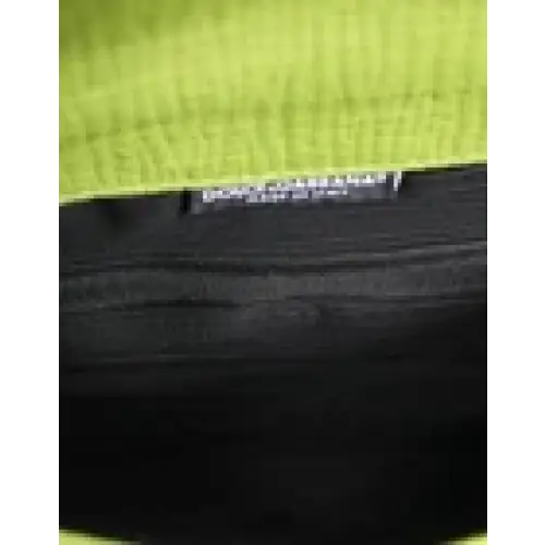 Dolce & Gabbana Grüne Lederhandtasche Clutch Mini-Geldbörse Tablet-Hülle