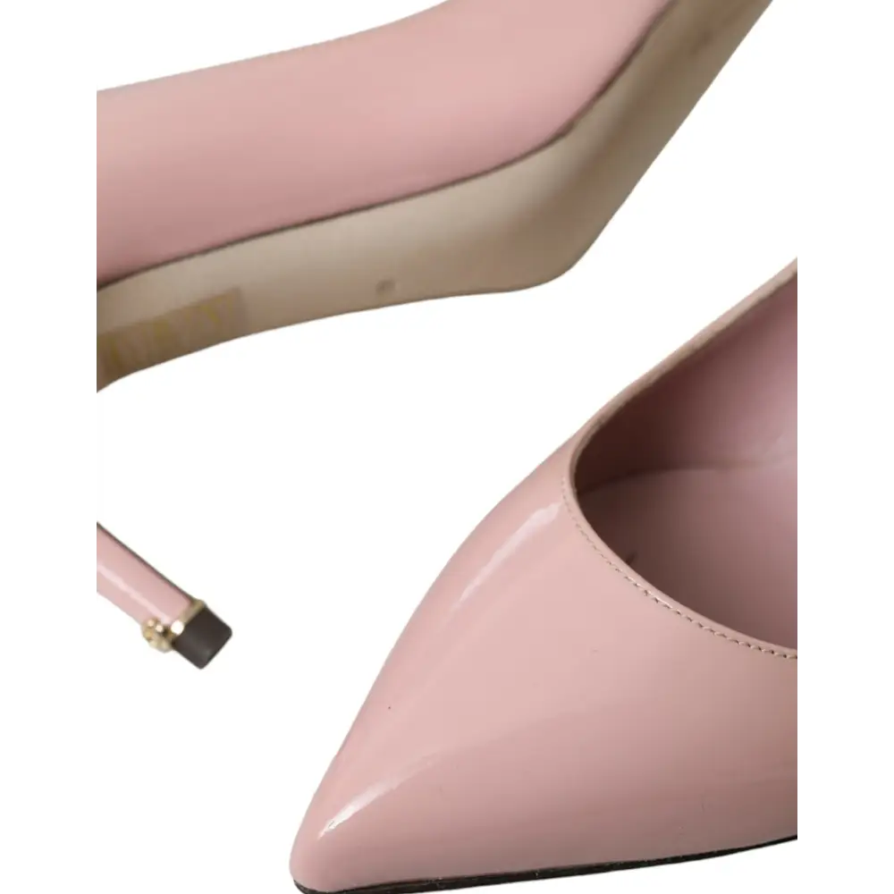 Dolce & Gabbana Hellrosa Lackleder Heels Pumps Schuhe - EU35/US4.5