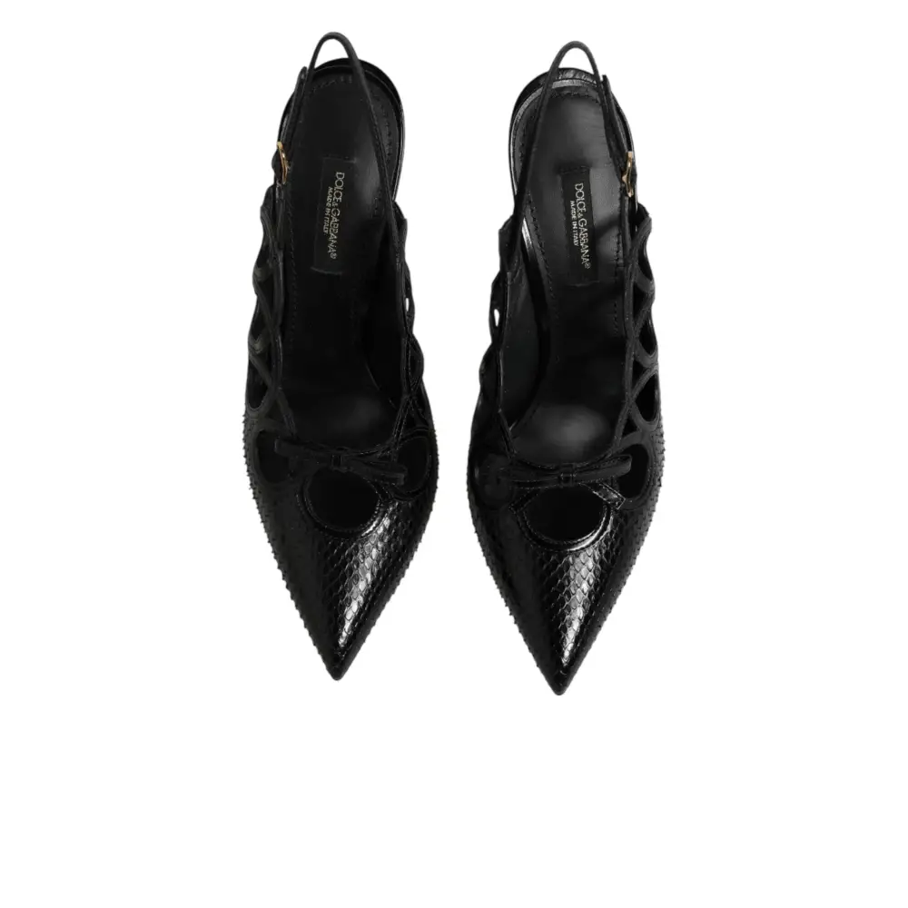 Dolce & Gabbana Lederslingback-Pumps mit hohem Absatz - EU36.5/US6