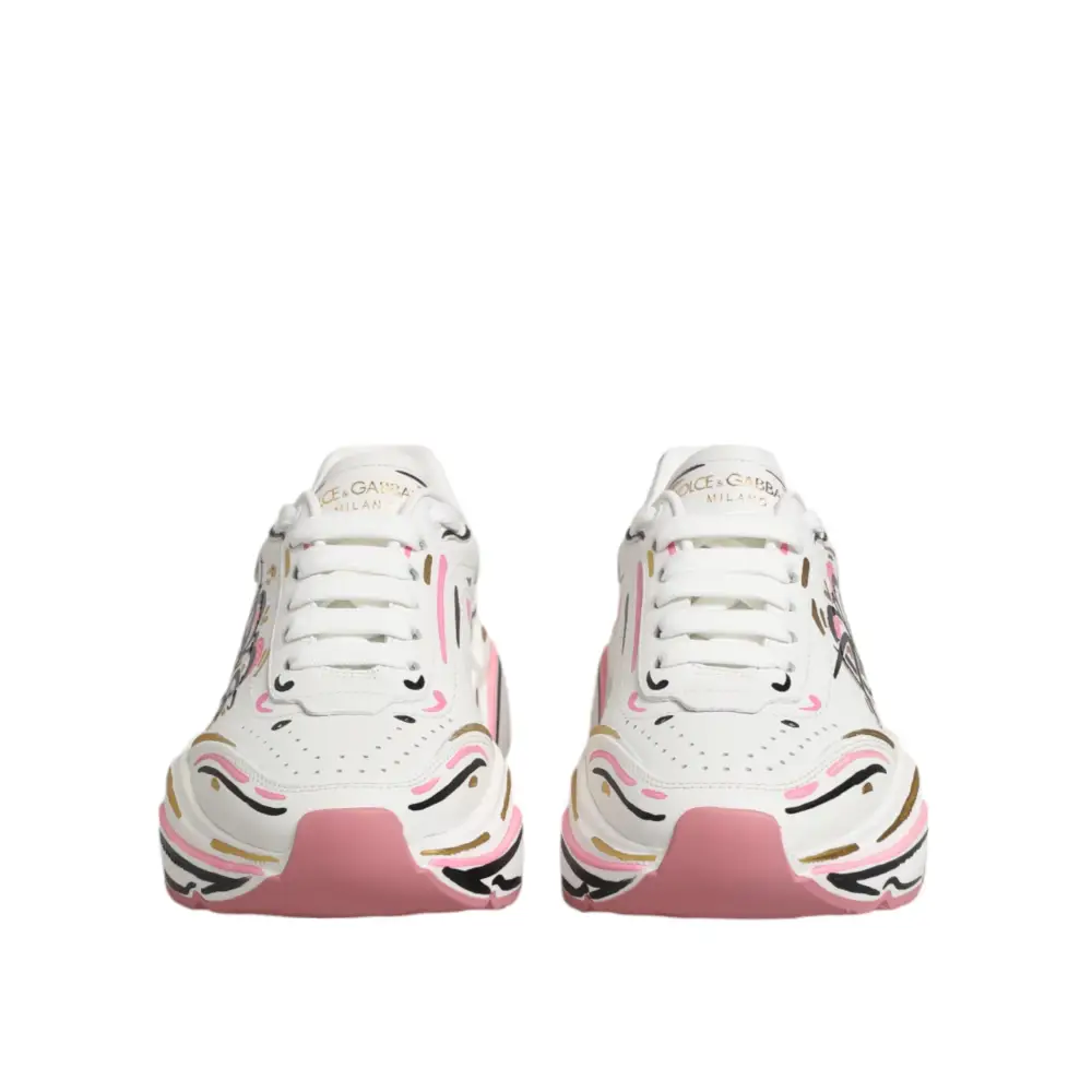 Dolce & Gabbana Mehrfarbige handbemalte DAYMASTER Sneaker Schuhe - EU35/US4.5