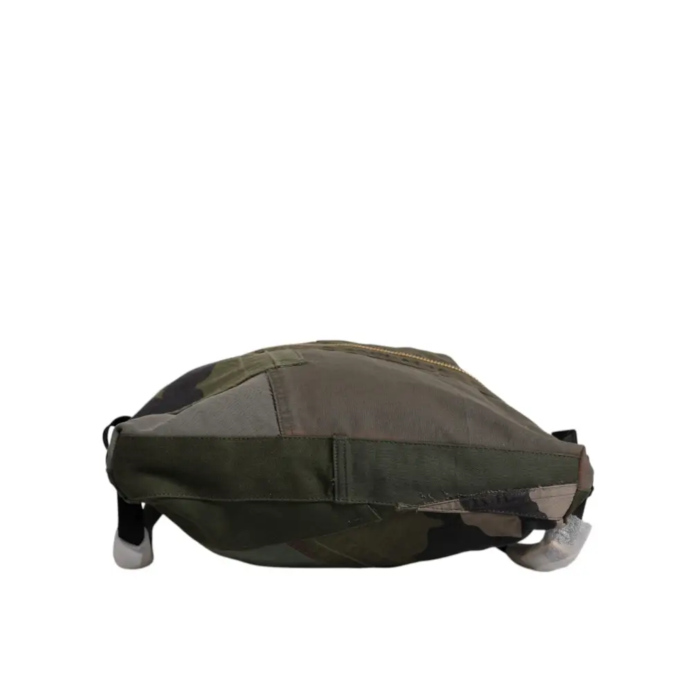 Dolce & Gabbana Militär Grün Patchwork Rucksack Rucksack Tasche