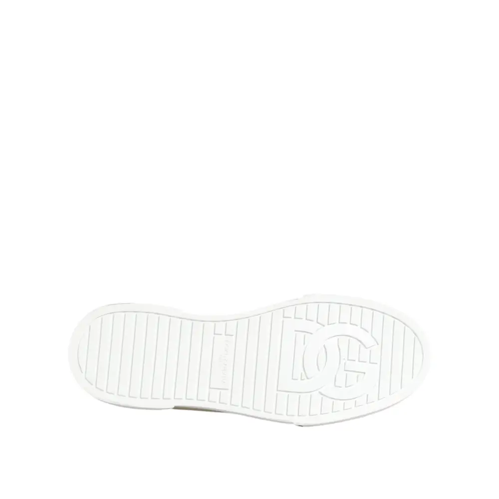 Dolce & Gabbana Multicolor Baumwolle Logo Low Top Sneakers Schuhe - EU44/US11