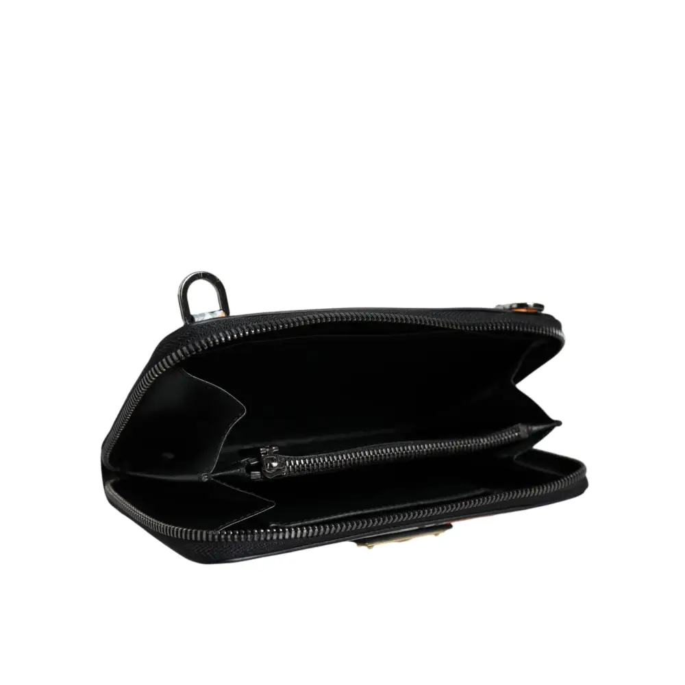 Dolce & Gabbana Multicolor Camouflage Leder Geldbörse Cross Body Bag